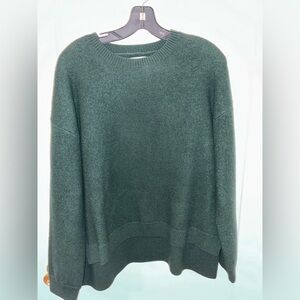 Tory Burch Sport Merino Wool Crew Sweater Green M